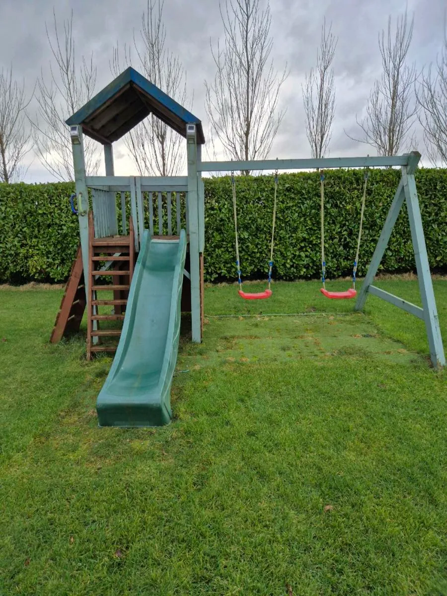 Garden Swing Slide & Tower Set - Image 2
