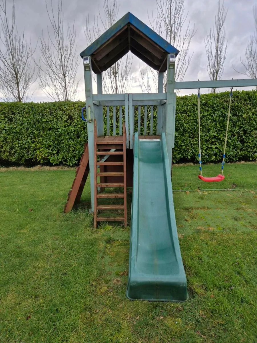 Garden Swing Slide & Tower Set - Image 1