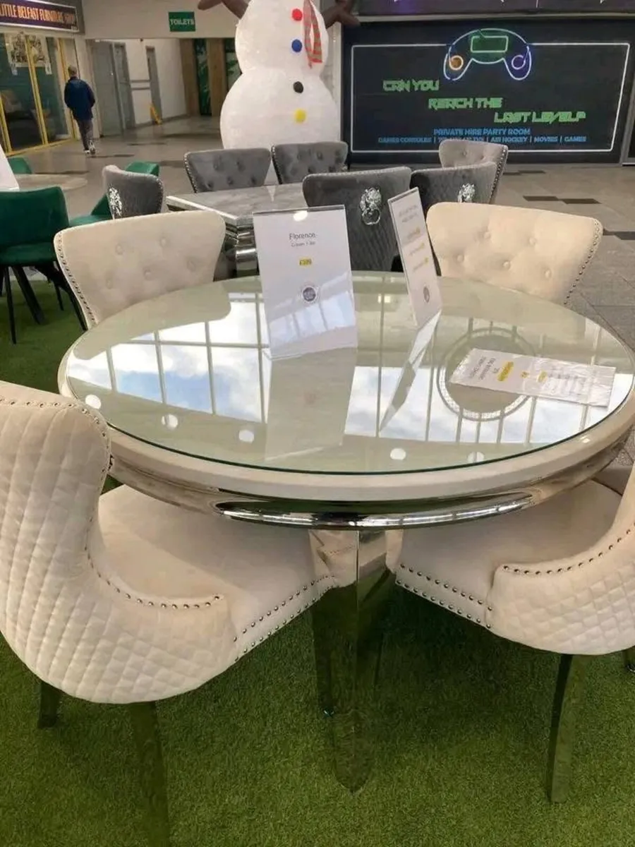 New Marble Table & Chairs FREE DELIVERY - Image 1