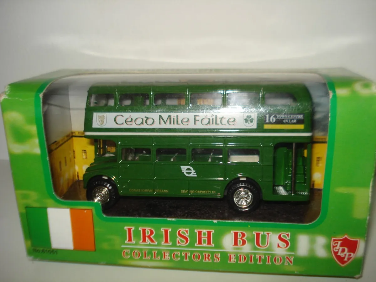 IRISH GREEN MODEL DOUBLE DECKER BUSES. 3. - Image 3