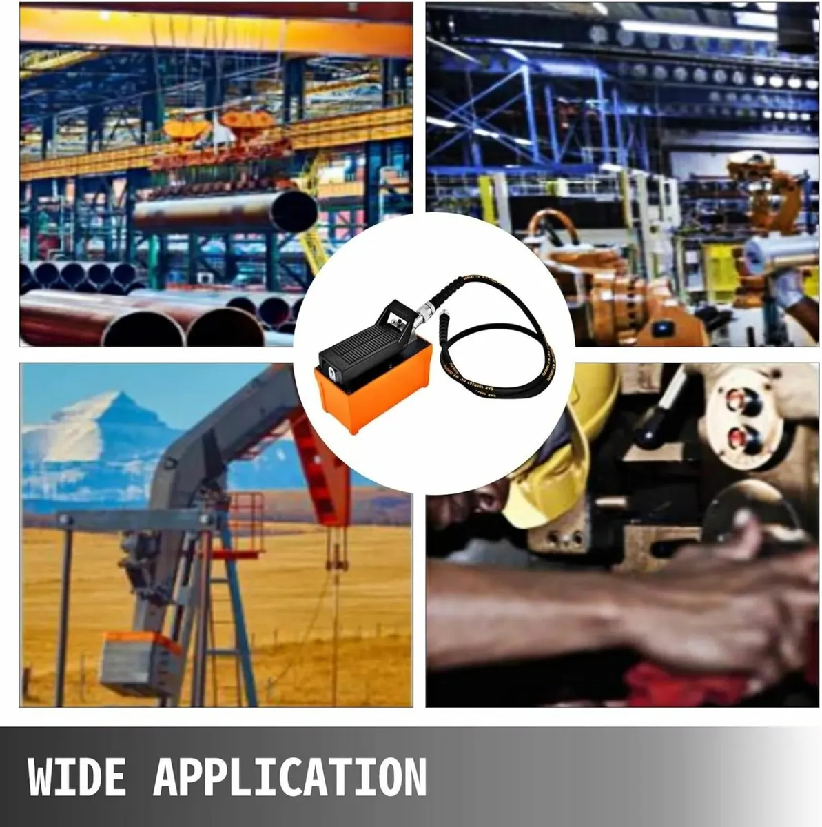 10000 PSI Air Hydraulic Foot Pump Power Tools - Image 4