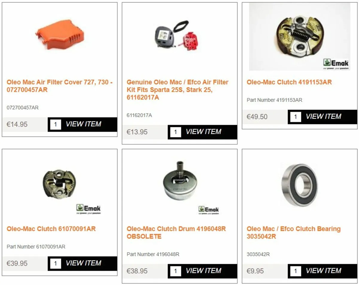 Oleo Mac / Efco Spare Parts - Image 4