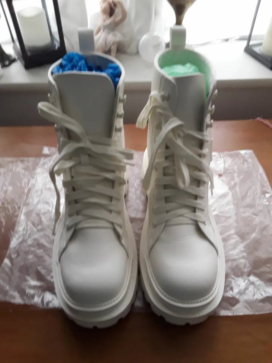 Brand new white designer ankle boots - Image 3