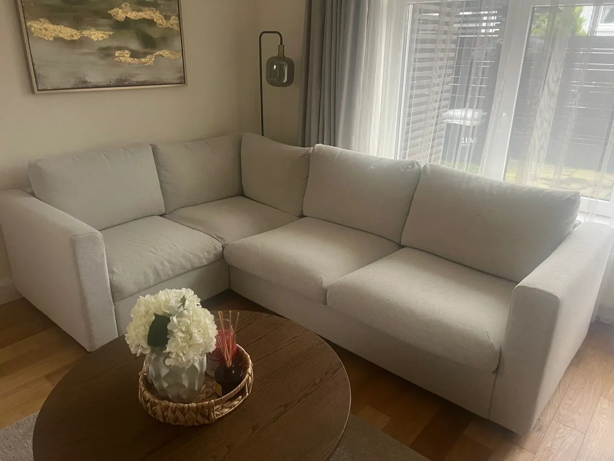 L Shaped Sofa bed with Chair. Perfect condition. - Image 1