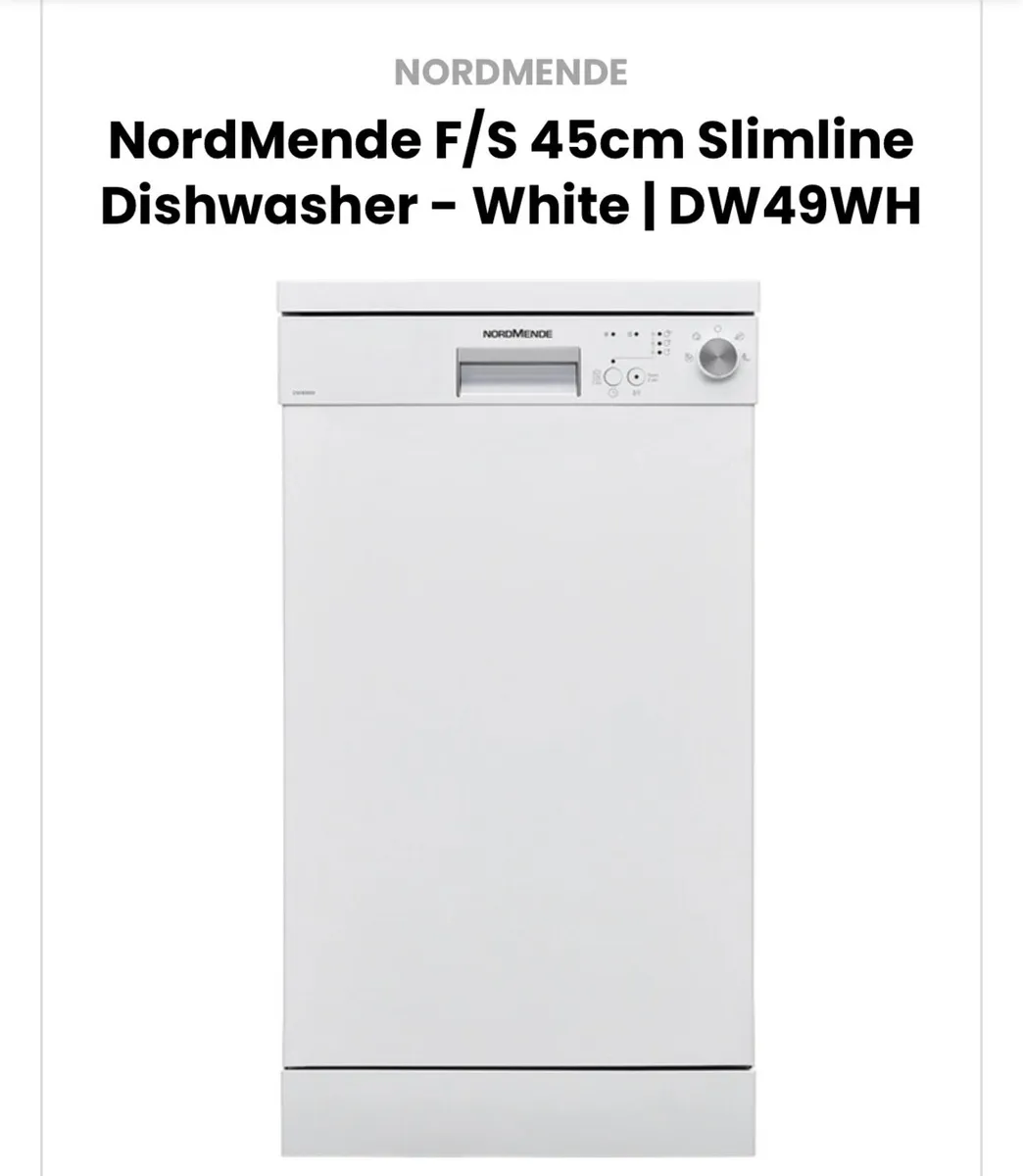 NordMende F/s 45cm Slimline dishwasher - Image 2