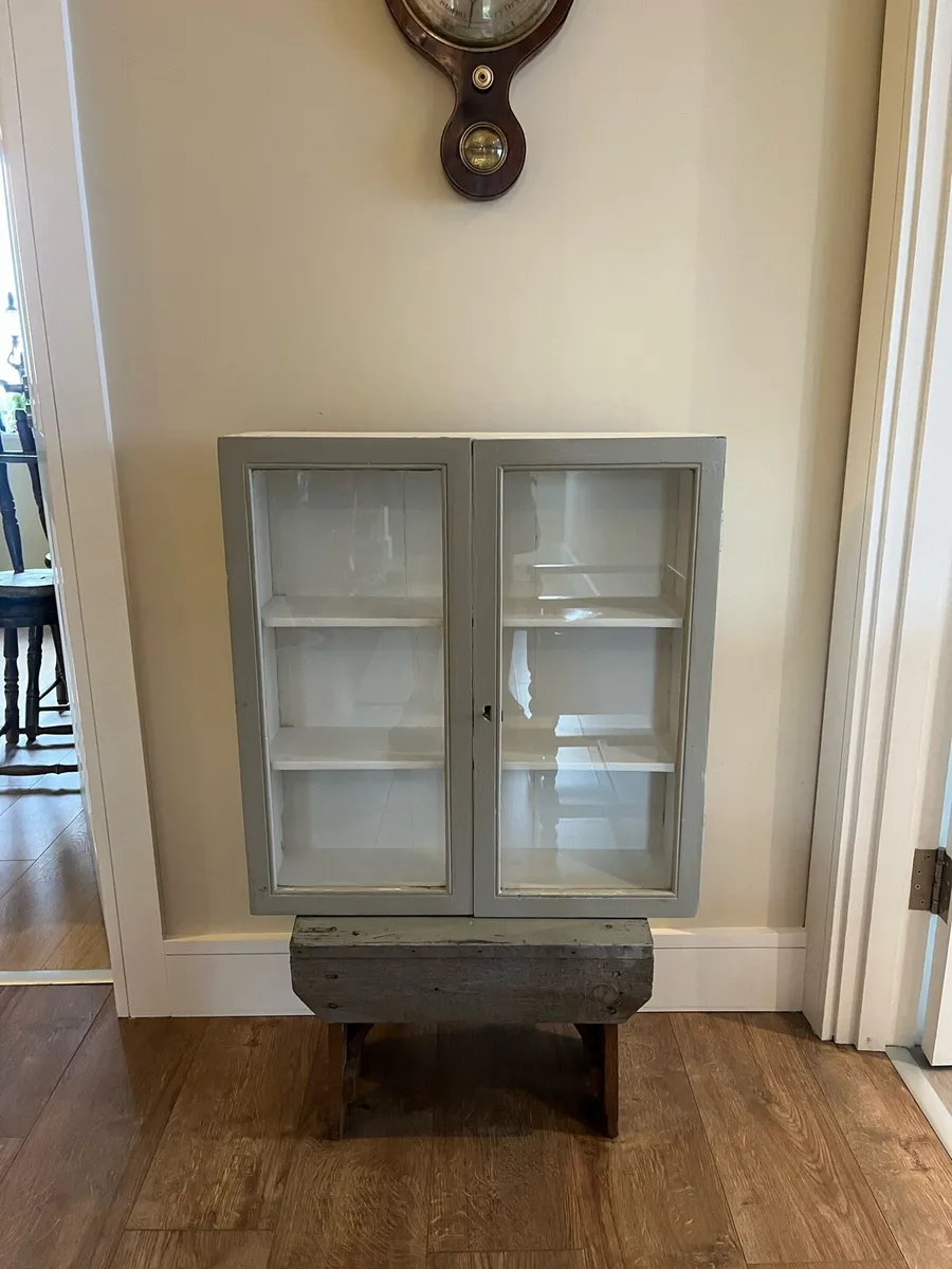 Antique Pine Glazed Doctors/Medicine Cabinet - Image 2