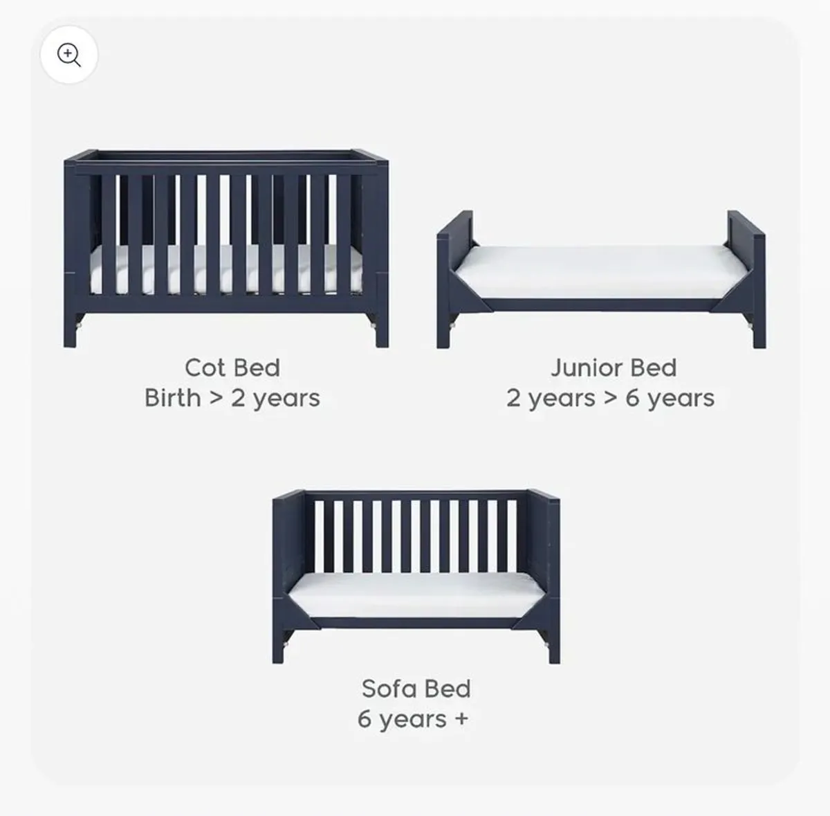 Mamas & Papas Melfi Cot to Toddler Bed (Excellent Condition) - Image 3