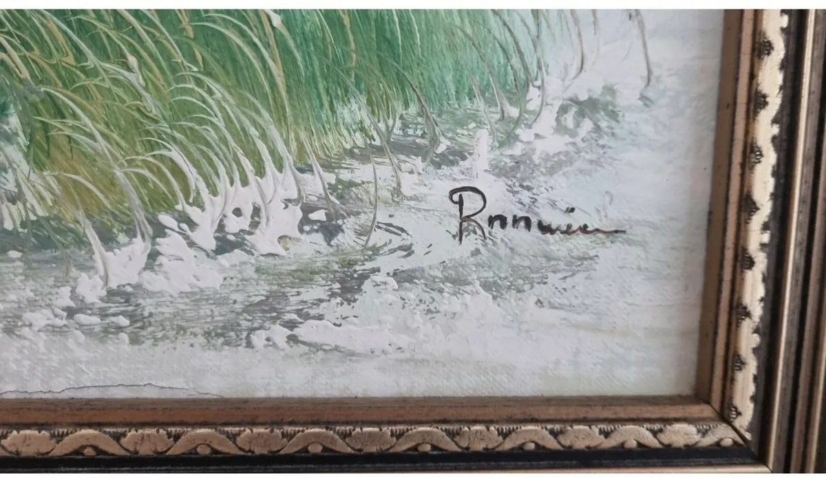 Seaside Scene oil painting - Image 2