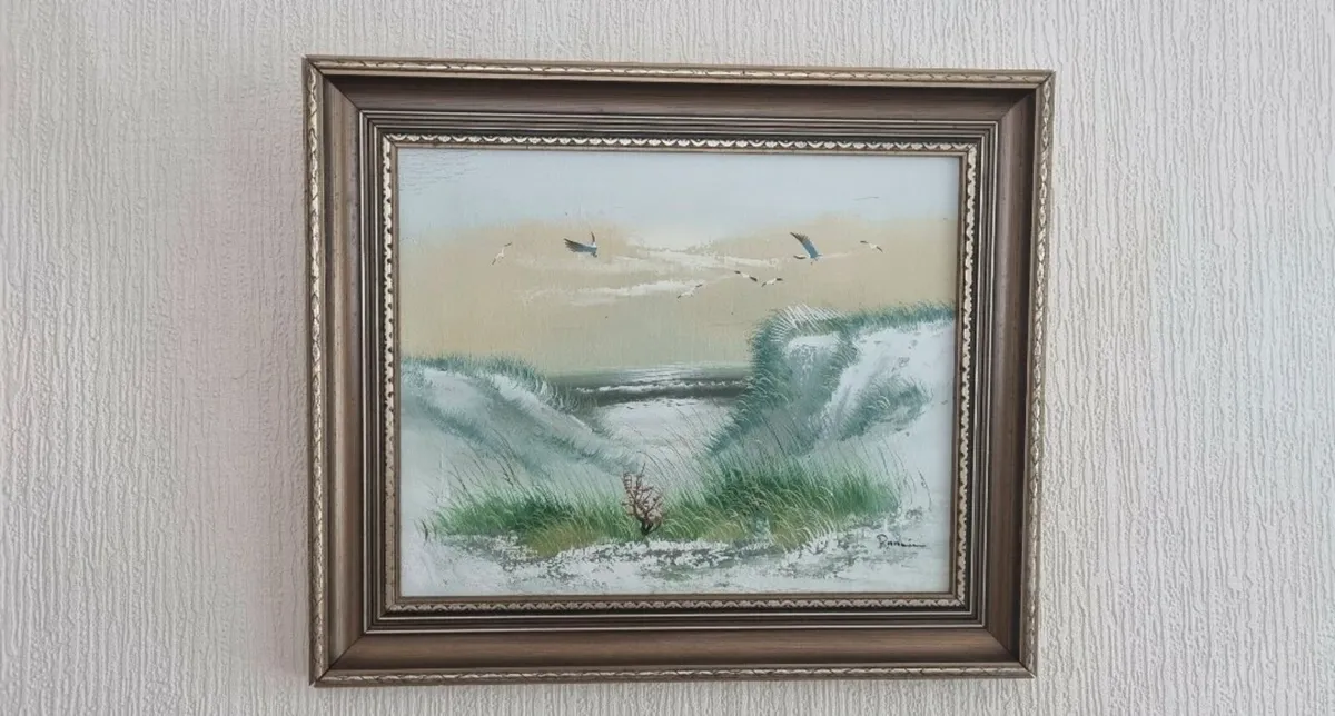 Seaside Scene oil painting - Image 1