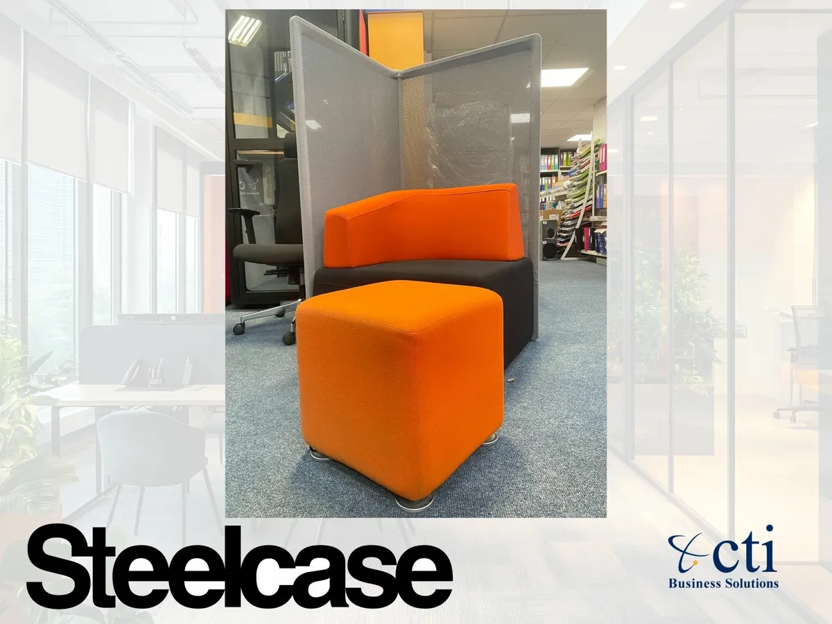 25 Steelcase Cube Pouffes - Grade A - Image 3