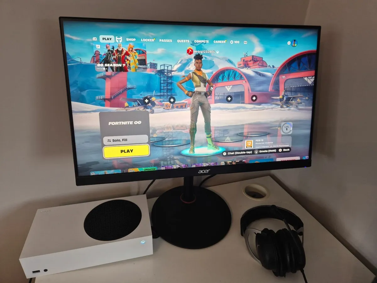 XBOX Series S with Acer Monitor - Image 1