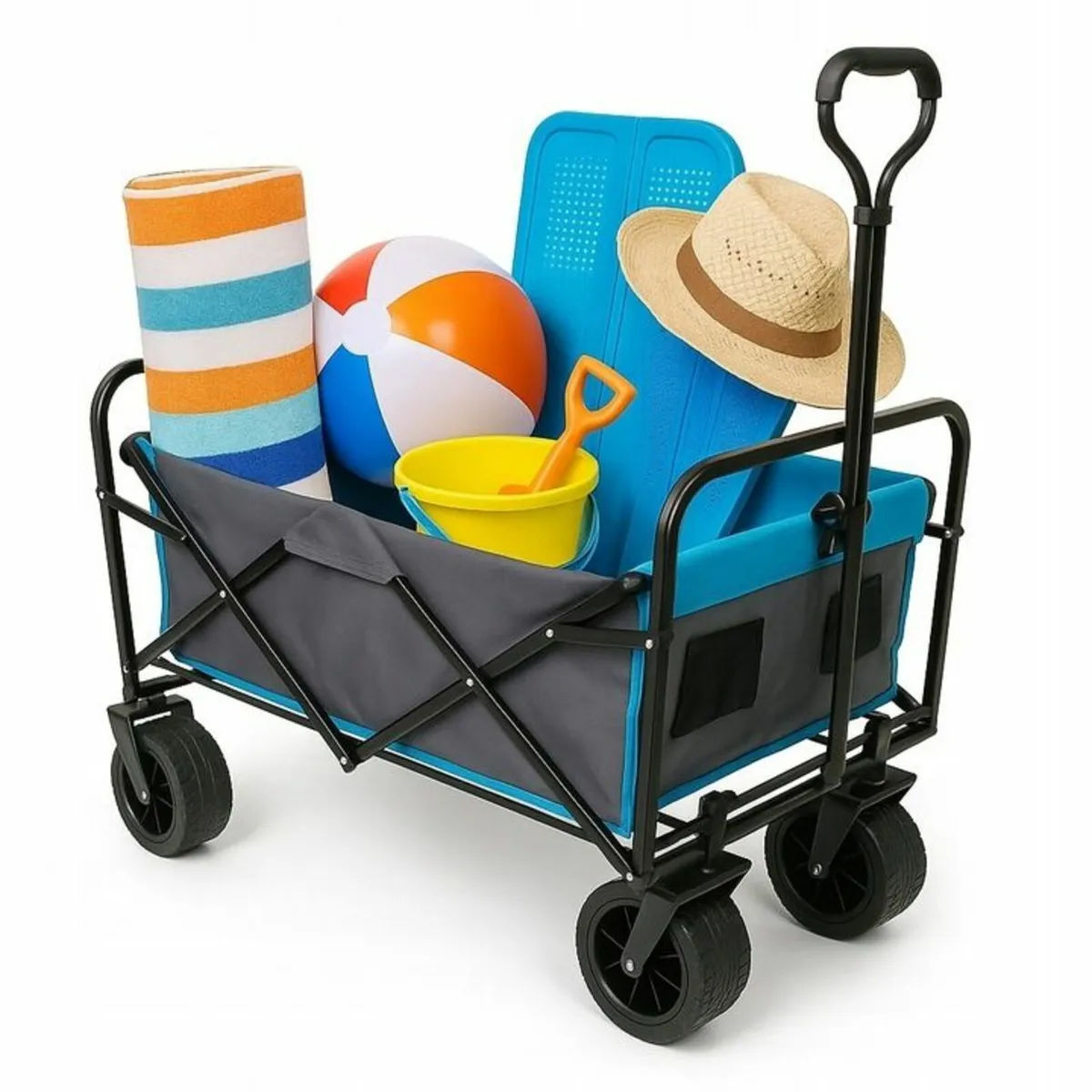 Folding Cart PREMIUM all-terrains wheels - Image 2