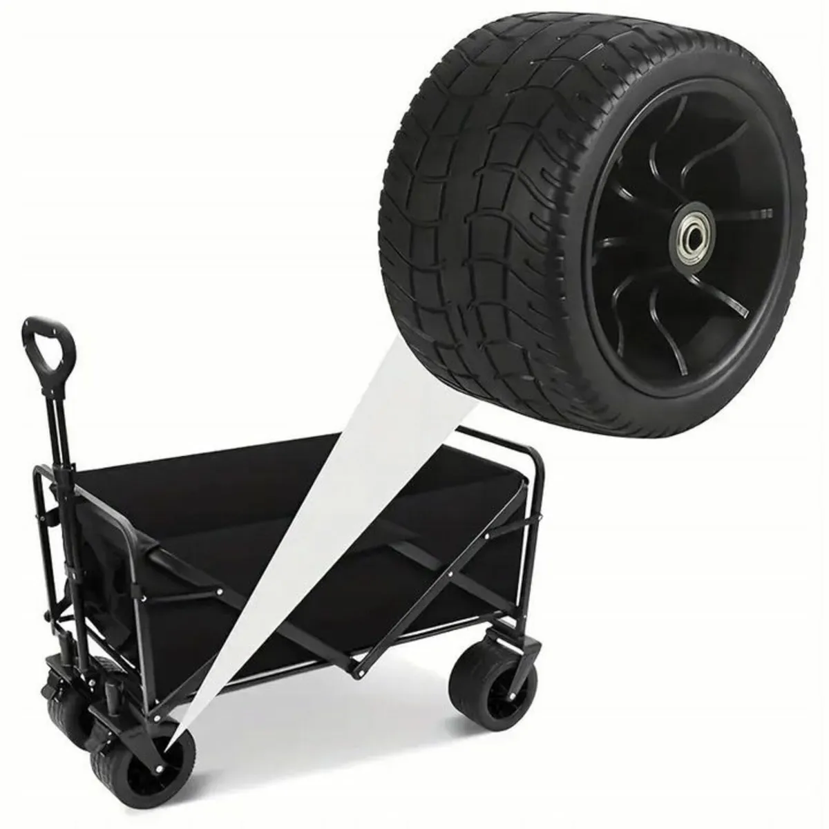 Folding Cart PREMIUM all-terrains wheels - Image 1