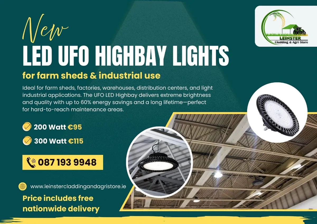 UFO HIGH-BAY farm & industrial lights ✅ - Image 1