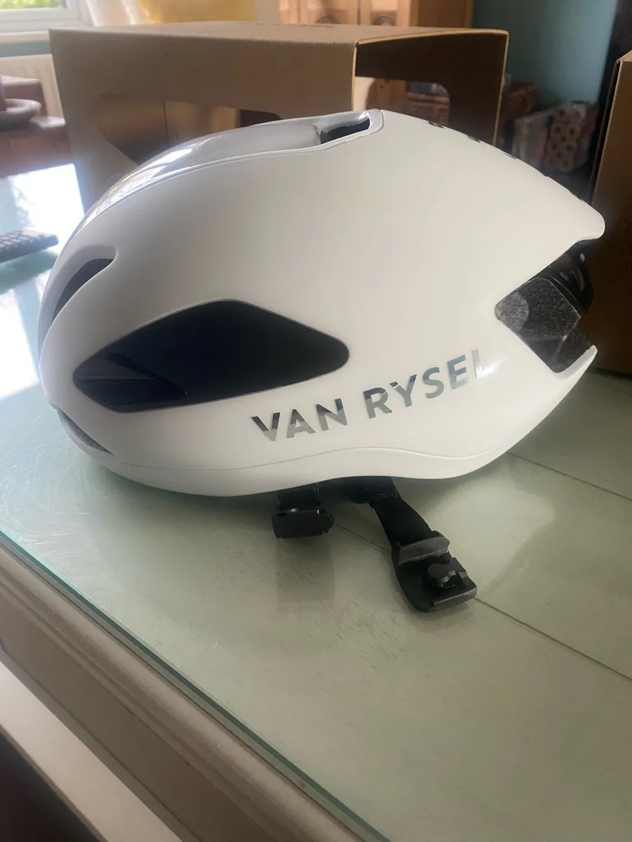 VAN RYSEL Aero Road Cycling Helmet RCR-F - White - Image 4