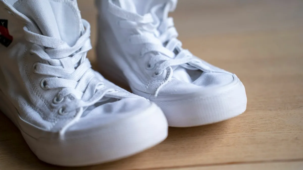 Tommy Hilfiger Round Toe Mid Top Lace Up Sneakers - Image 2