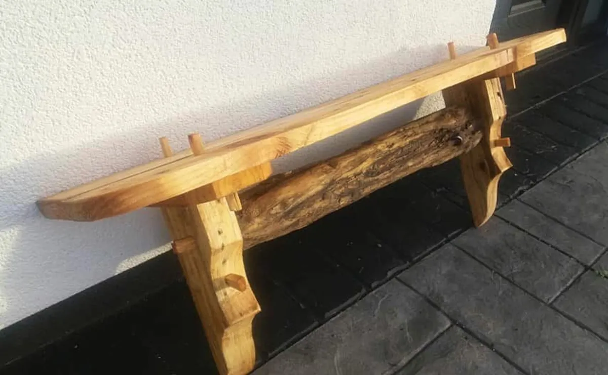 Rustic Driftwood stove mantle / shelf - Image 2