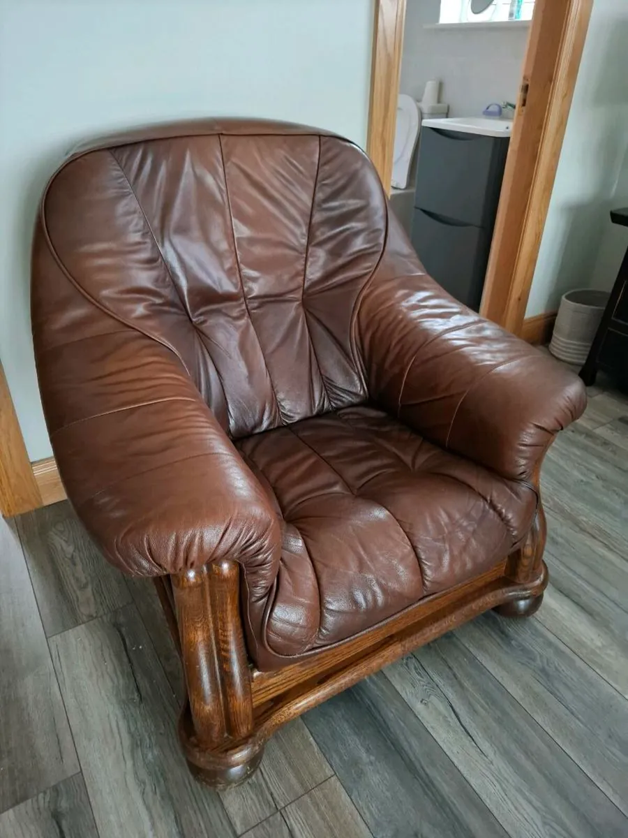 Cheap Sofa for sale. 3 seater and two singles - Image 2