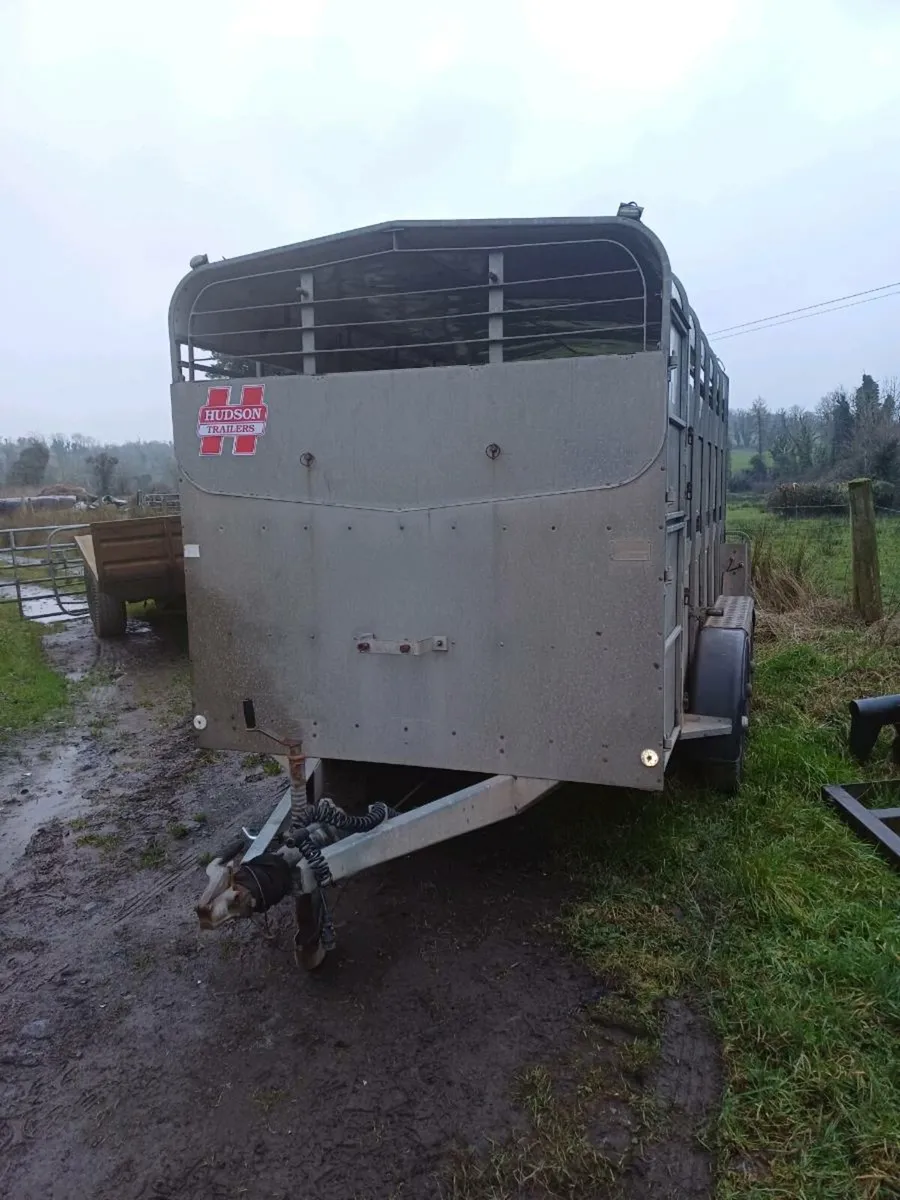 Hudson 12 x 6 , .... 3 axle cattle trailer. - Image 1