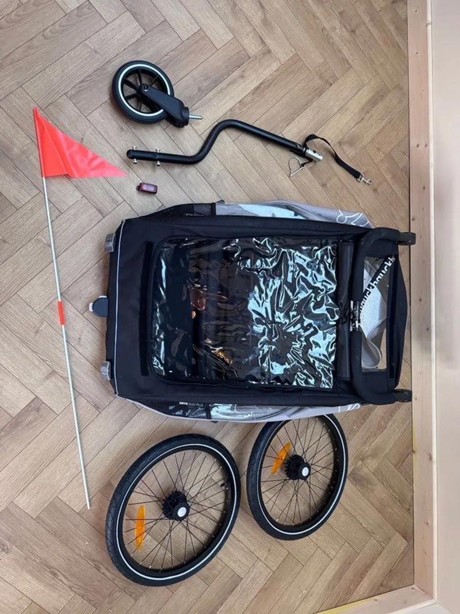 Bike Trailer - Hauck Dryk Duo Plus AS NEW - Image 2