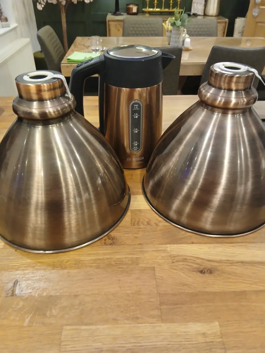 Copper lightshade x 2 - Image 2