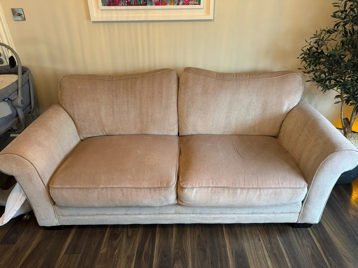 Fabric 3 & 2 Seater Couch / Sofa - Image 1