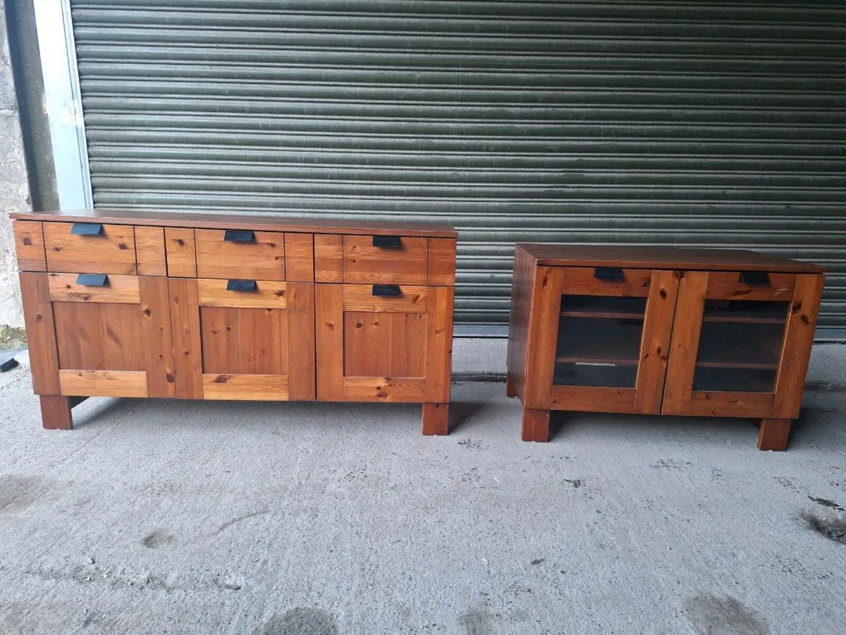 Pine sideboard and TV Unit (DELIVERY) - Image 1