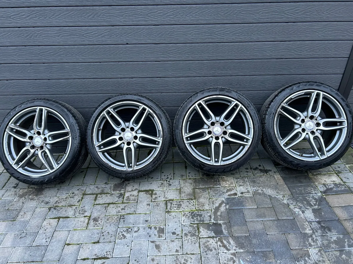 18” GENUINE MERCEDES A CLASS ALLOY WHEELS & TYRES - Image 2