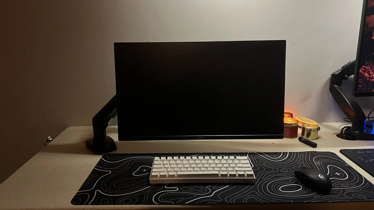 300hz gaming monitor and arm - Image 1