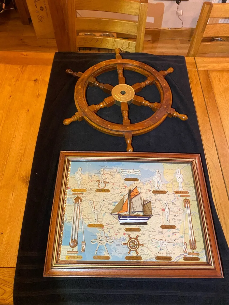 Ships wheel and pitcher - Image 1