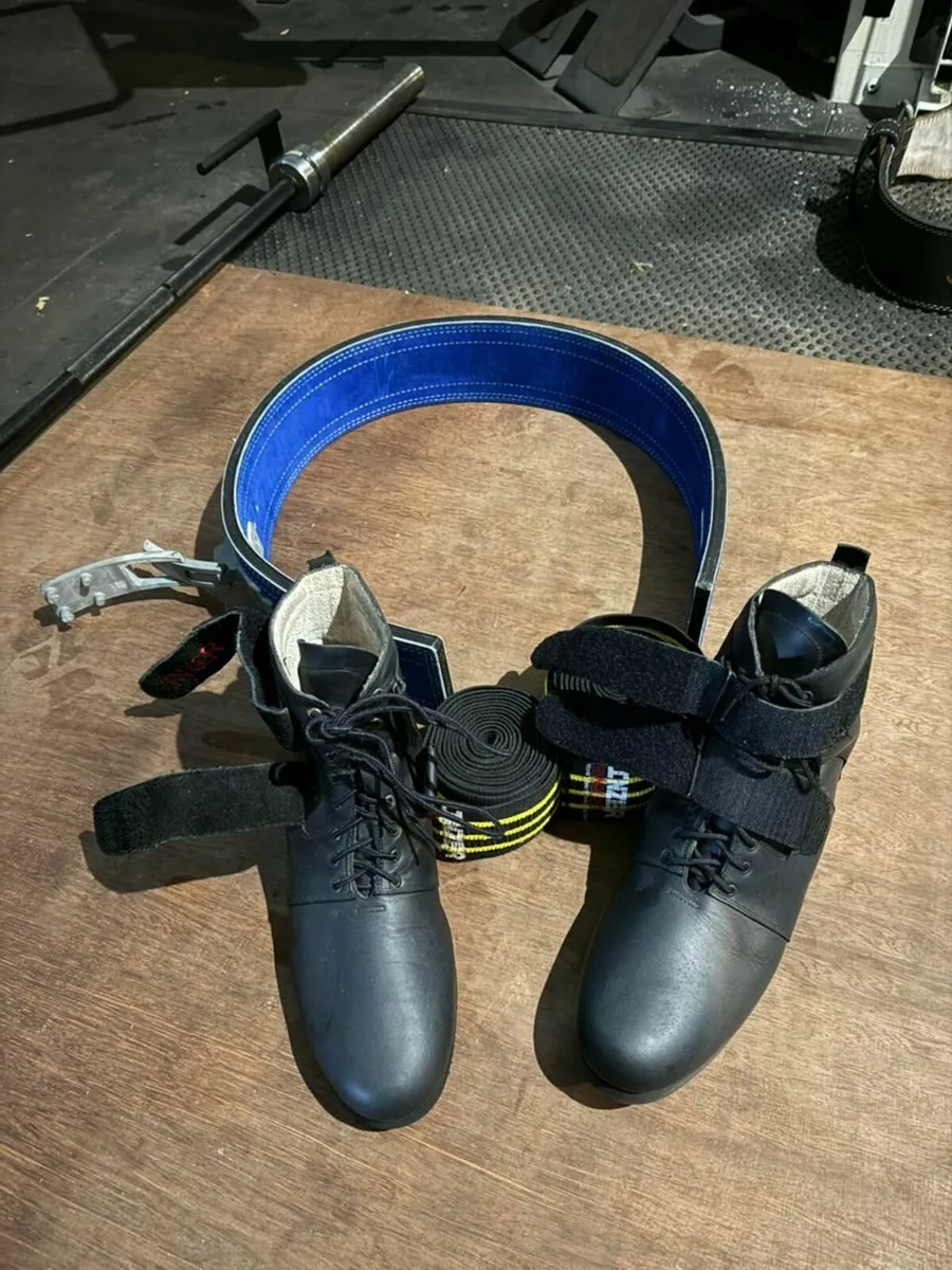 Inzer High-Top Power Shoes “The Pillar” – Black - Image 3