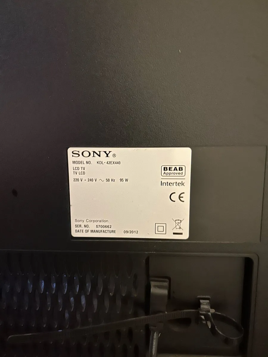 42” Sony Bravia Tv - Image 3