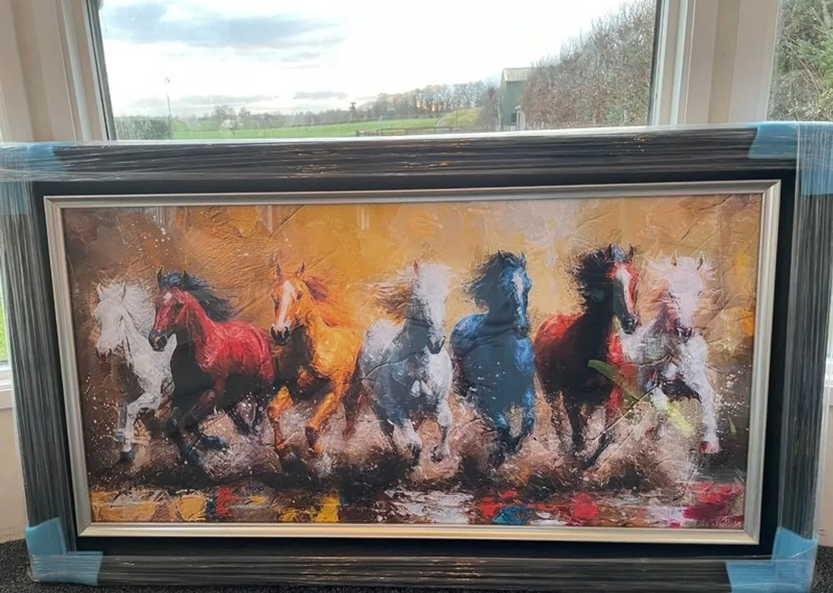 Galloping Horses Painting by Robert Ferguson