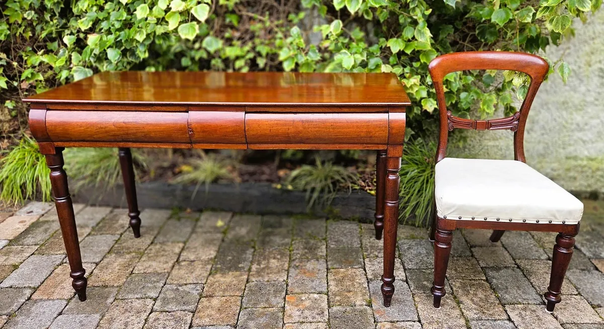 Victorian 2 drawer Side Table- Circa 1860 - Image 3