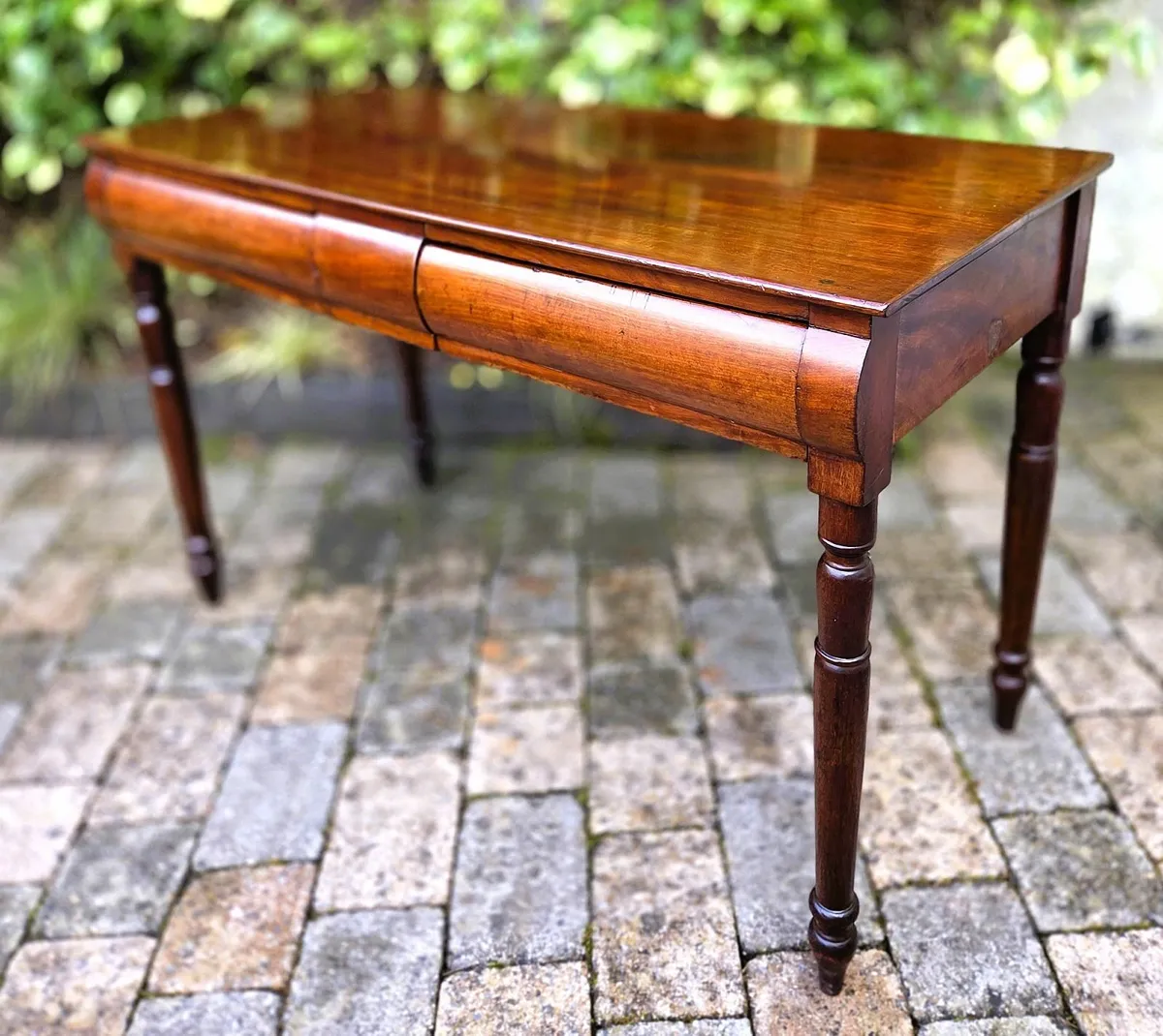 Victorian 2 drawer Side Table- Circa 1860 - Image 4