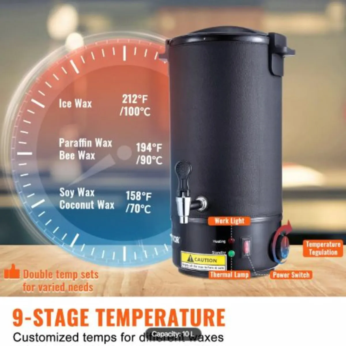 Wax Melter for Candle Making 10Liter Electric Pot - Image 2