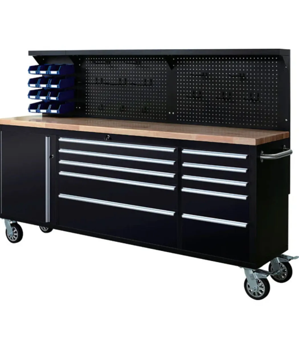 MOBILE WORKBENCH & TOOL CABINET 84IN