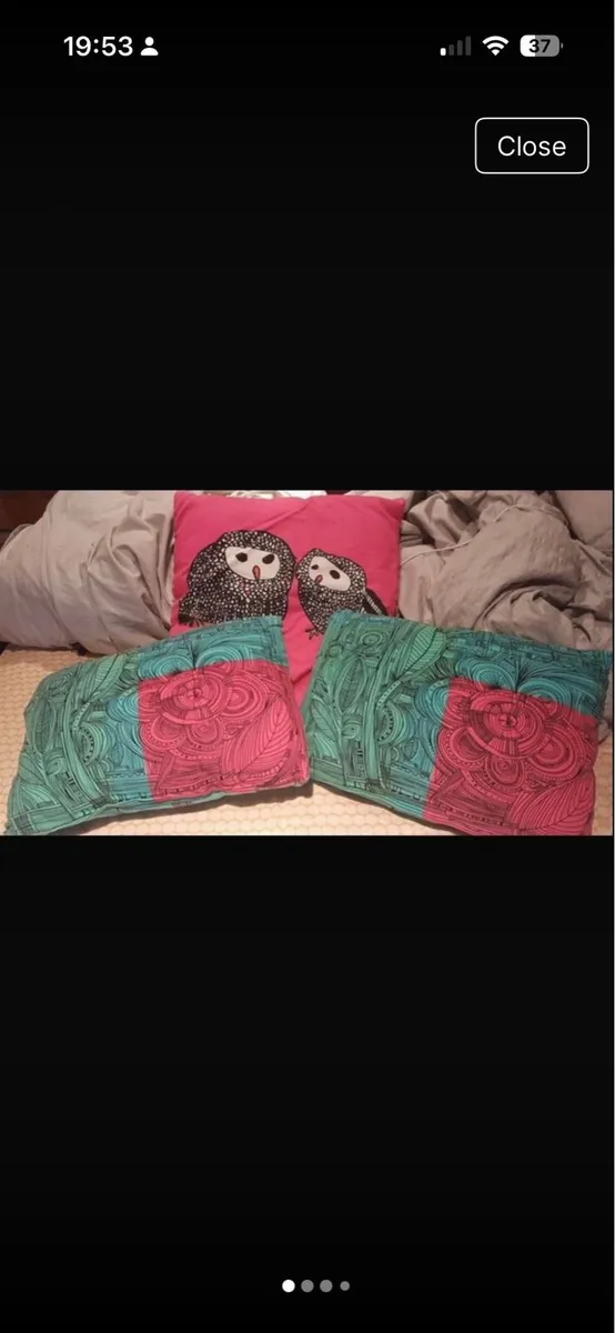 Owl picture and cushions - Image 4