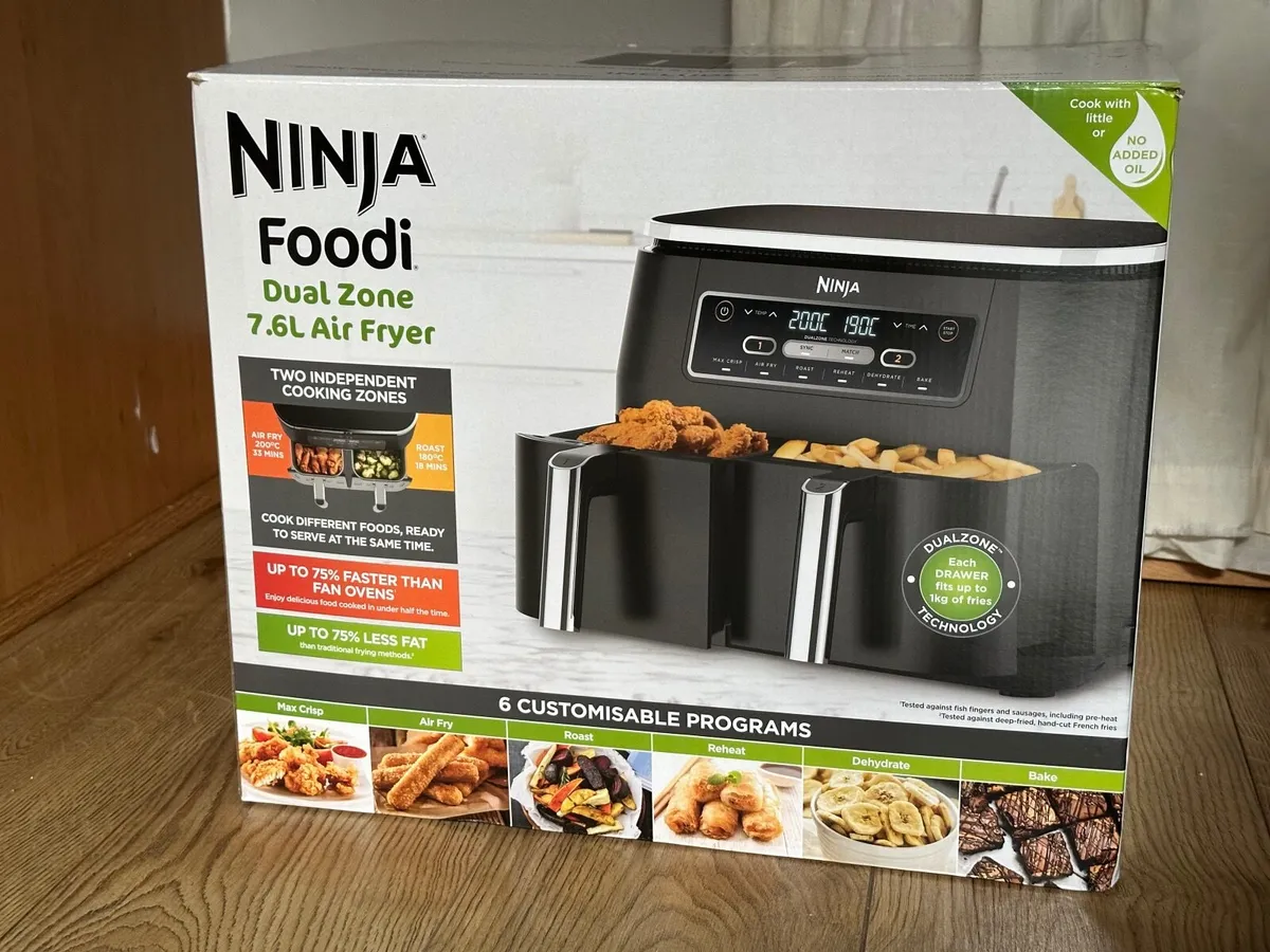Ninja Foodi Dual Zone 7.6L Air Fryer – Unused - Image 3