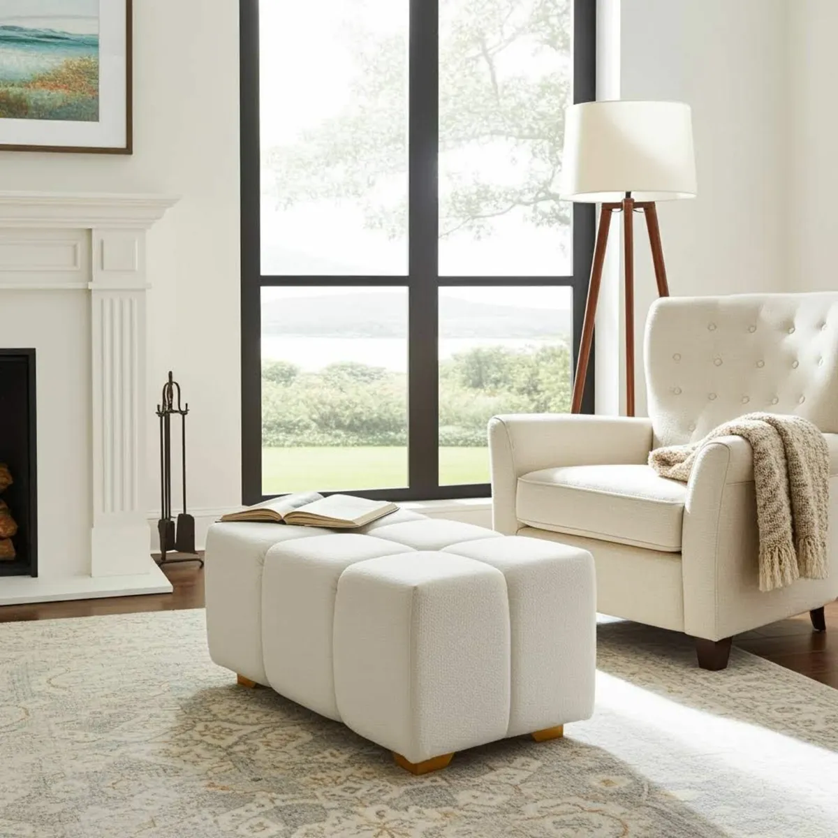 Bubble Pouffe Ottoman 90x55x50 - Image 1