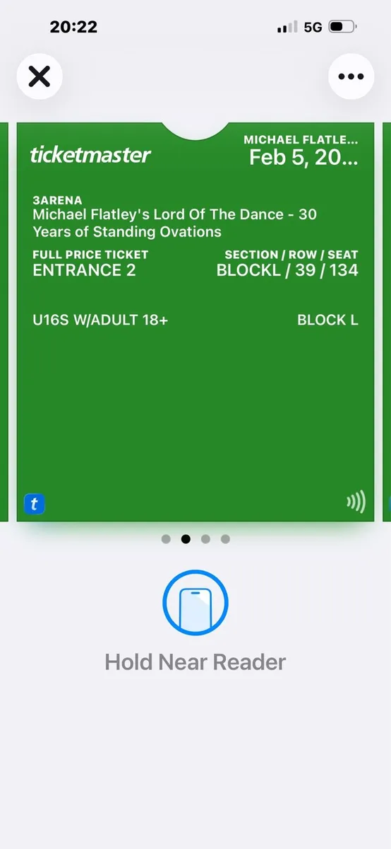 4 Tickets for Lord of The Dance on Thursday 5th Fe - Image 3