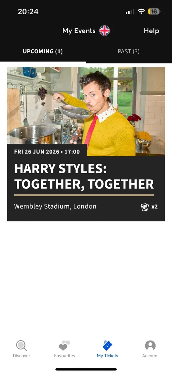 Harry Styles Together, Together tour tickets - Image 1