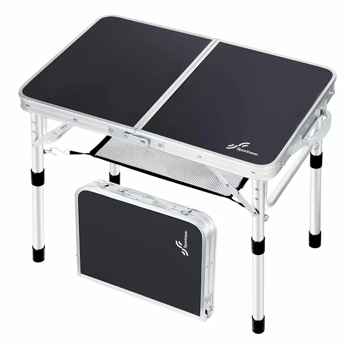 Folding Camping Table Adjustable 60x40cm - Image 1