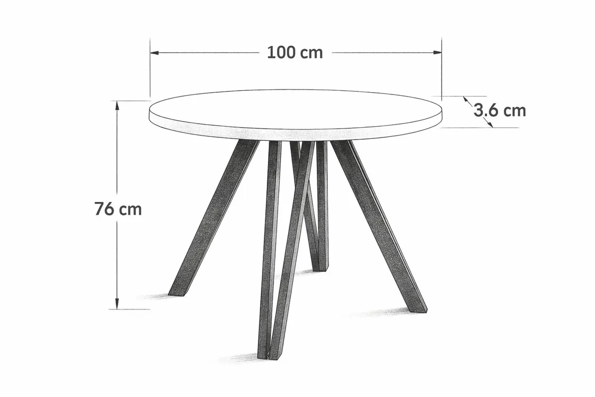 Marco Modern Extendable Black Round Dining Table - Image 2