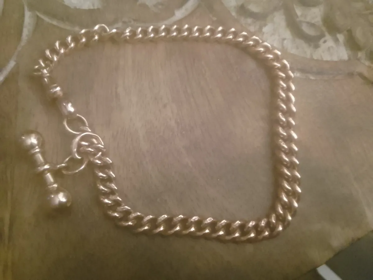 Victorian 9ct rose gold  link BRACELET  19.10g - Image 3