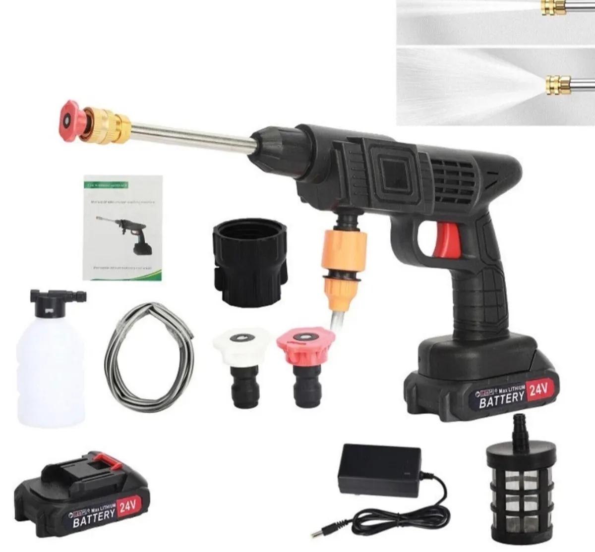 Cordless Pressure Washer + 2 Batteries NEW - Image 1