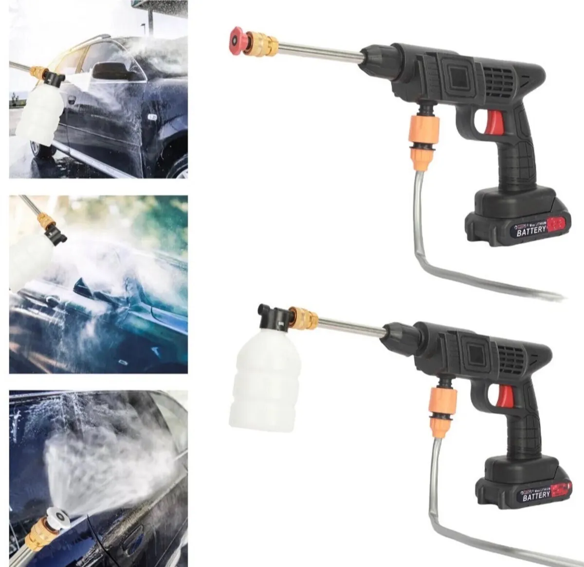 Portable Power Washer + 2 Batteries NEW - Image 1