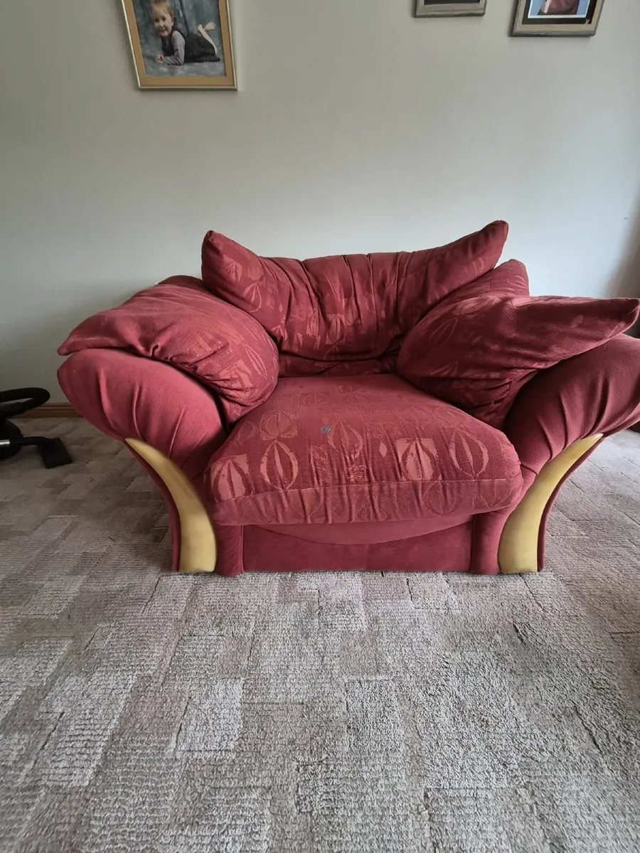 FREE - Couch & 2 Armchairs and Wardrobe - Image 2