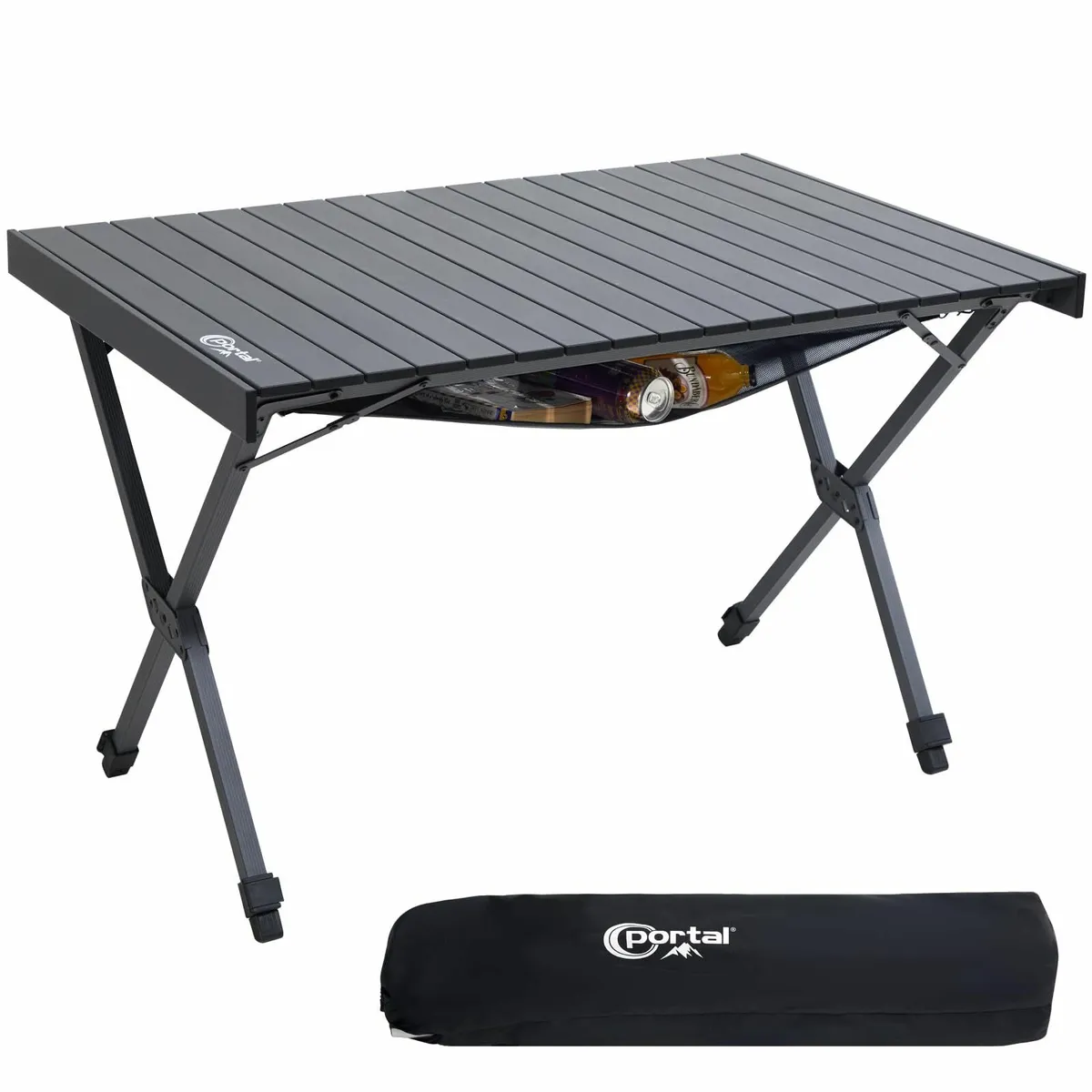 Camping Table Folding 108x71cm Height Adjust - Image 1