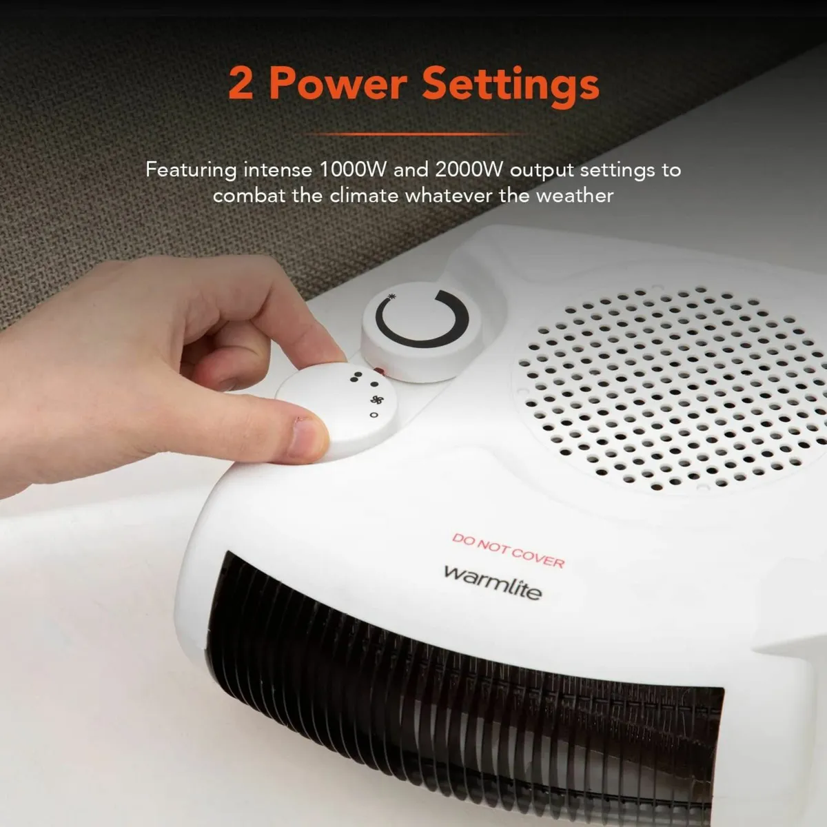 Thermo Fan Heater with 2 Heat Settings - Image 4